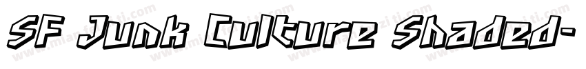 SF Junk Culture Shaded字体转换